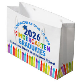 2026 Kindergarten Graduation Custom School Party Große Geschenktüte