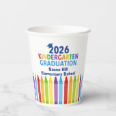 2026 Kindergarten Graduation Custom School Party Pappbecher (Rückseite)