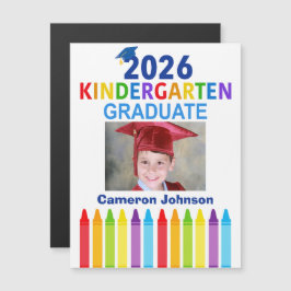 2026 Kindergarten Graduation Photo Magnetic Card Magnetkarte