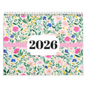 2026 Klassischer Wildblumen-Kalender Kalender (Titelbild)