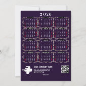 2026 Krippenmeisterin oder heilige Nachtschrift Feiertagskarte (Rückseite)