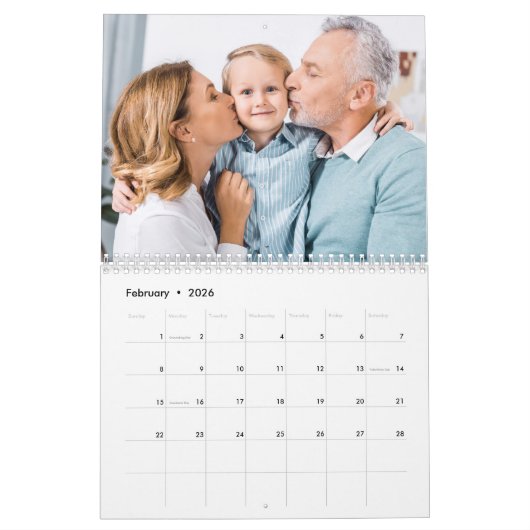 2026 Kundenspezifische Fotos Moderne schaffen eige Kalender (Feb 2026)