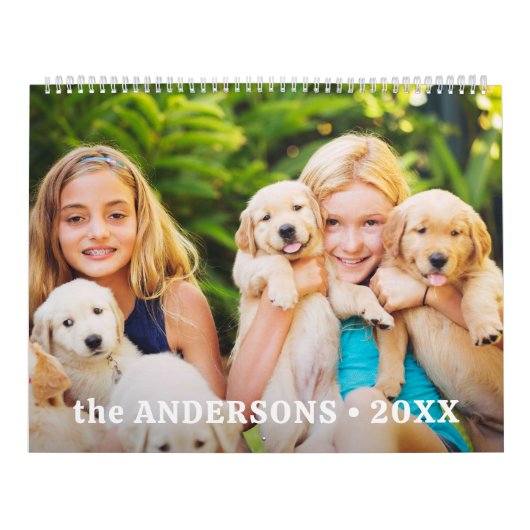 2026 Kundenspezifische Fotos Modernes Familienjahr Kalender (Titelbild)