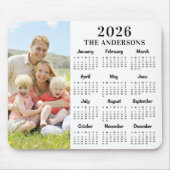 2026 Kundenspezifisches Foto Moderne Familie 12 Mo Mousepad (Vorne)