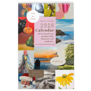2026 Kunststudio von Vanessa Schülerkunst 2 Kalender