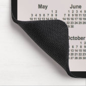 2026 La Boca auf schwarzen Kalender von Janz Two T Mousepad (Ecke)