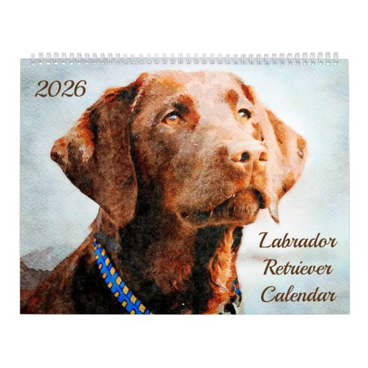 2026 Labrador Retriever Dog Owners Lovers Gift Kalender (Titelbild)