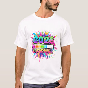 2026 Ladefortschrittsbalken-Aufkleber T-Shirt