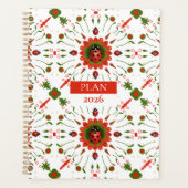 2026 Ladybug Red, White, Green Spiral Planer (Vorderseite)