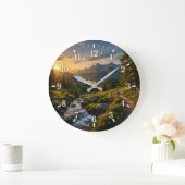 2026 Landscape Clock Große Wanduhr (Zuhause)
