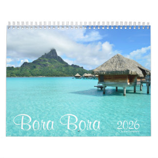 2026 Landschaftsfotografie von Bora Bora Kalender