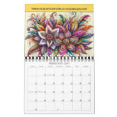 2026 Lebendiger Bunter Blumenkalender Kalender (Feb 2027)