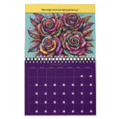 2026 Lebendiger Bunter Blumenkalender Kalender (Jan 2027)