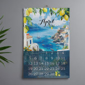 2026 lemon watercolor Travel sicilian Kalender