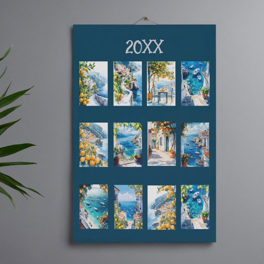 2026 lemon watercolor Travel sicilian Kalender