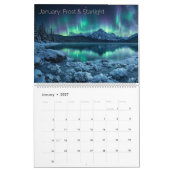 2026 Leuchtende Kosmische Harmonie Wandkalender (Jan 2027)