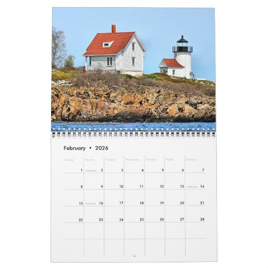 2026 LighthouseGuy.com Leuchtturmkalender Kalender (Feb 2026)