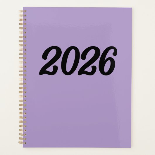 2026 Lila Planer (Vorderseite)