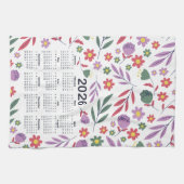 2026 Lila und rotes Muster Geschirrtuch (Horizontal)