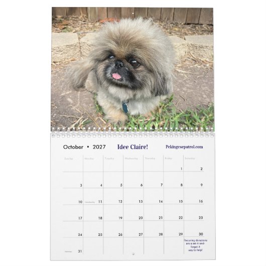 2026 Liz E.'s Pekinger Kalender (Okt 2027)