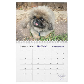 2026 Liz E.'s Pekingese Calendar Kalender