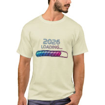 2026 Loading… – Futuristic Neon New Year T-Shirt