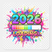 2026 Loading... Progress Bar Sticker (Vorderseite)