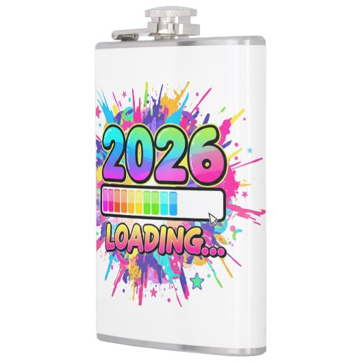 2026 Loading... Progress Bar Sticker Flachmann (Links)