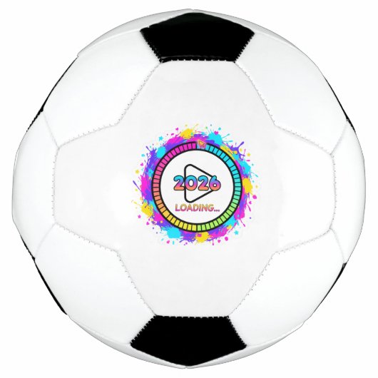 2026 Loading Progress Bar Sticker Fußball (Vorderseite)