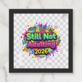 2026 Loading... Progress Bar Sticker Geschenkanhänger (Rückseite)