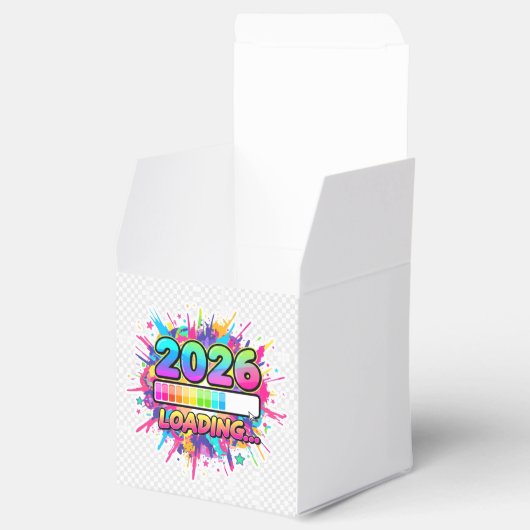 2026 Loading... Progress Bar Sticker Geschenkschachtel (Geöffnet)