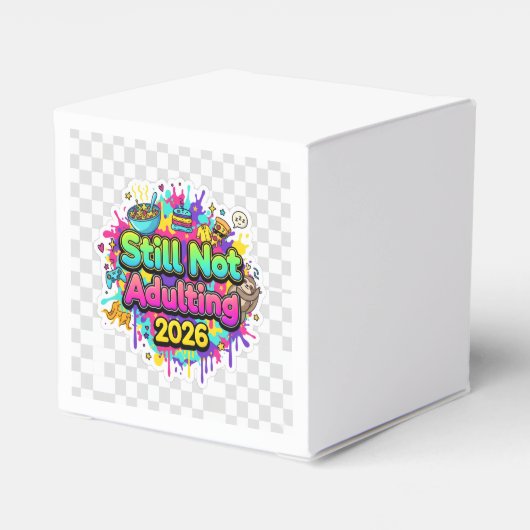 2026 Loading... Progress Bar Sticker Geschenkschachtel (Rückseite)