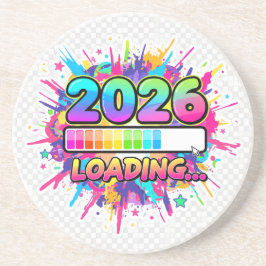 2026 Loading... Progress Bar Sticker Getränkeuntersetzer