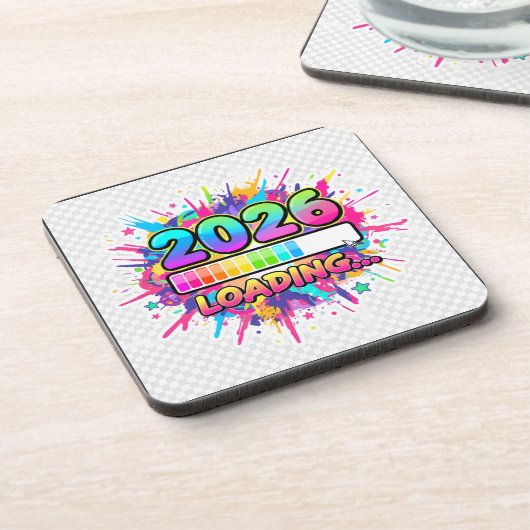 2026 Loading... Progress Bar Sticker Getränkeuntersetzer (Linke Seite)