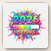 2026 Loading... Progress Bar Sticker Getränkeuntersetzer (Vorderseite)