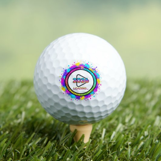 2026 Loading Progress Bar Sticker Golfball (Insitu T-Shirt)