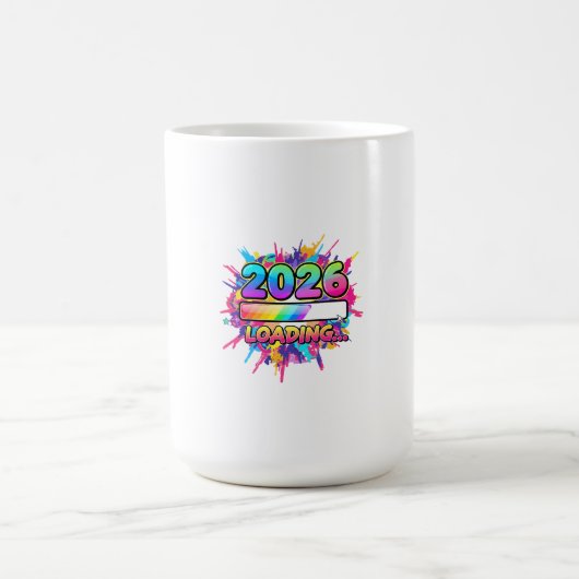 2026 Loading... Progress Bar Sticker Kaffeetasse (Mittel)