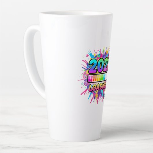 2026 Loading... Progress Bar Sticker Milchtasse (Linke Ecke)