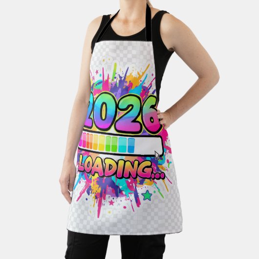 2026 Loading... Progress Bar Sticker Schürze (InSitu)