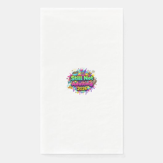 2026 Loading... Progress Bar Sticker Serviette (Vorderseite)