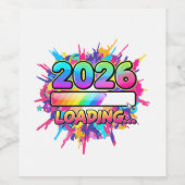 2026 Loading... Progress Bar Sticker Weinetikett (Einzelnes Label)