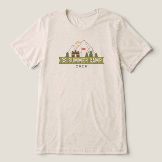 2026 Logo-Shirt - Oatmeal Tri-Blend Shirt (Design Vorderseite)