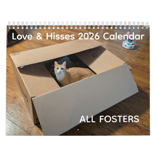 2026 Love & Hisses Calendar - ALL FOSTERS Kalender (Titelbild)