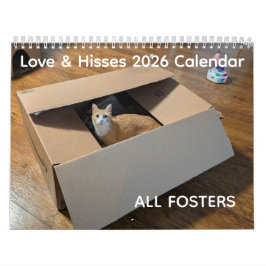 2026 Love & Hisses Calendar - ALL FOSTERS Kalender