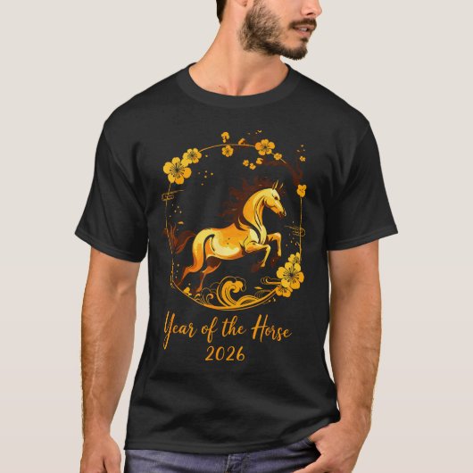 2026 Lunar New Year Horse Men Women Girls Boys Kid T-Shirt (Vorderseite)