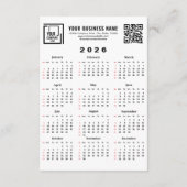 2026 Lunar New Year Of The Horse QR Code Calendar Karte (Rückseite)