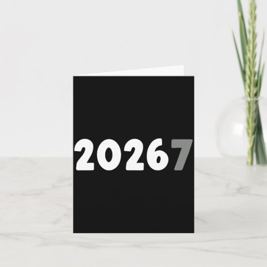 2026 Lustig 67 Meme Neujahr  Karte (Vorderseite)