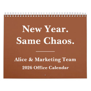 2026 Lustige Büro-Witze das ganze Jahr über Kalender