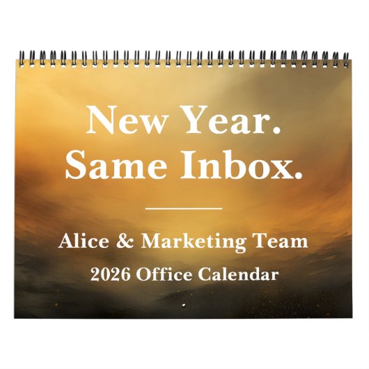 2026 Lustiger Büro-Posteingang Humor Kalender (Titelbild)