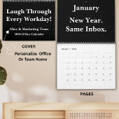 2026 Lustiger Büro-Wandkalender Kalender